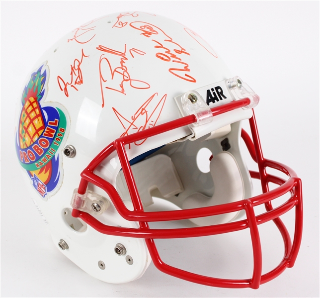 1998 AFC Pro Bowlers Multi Signed Full Size Helmet w/ 21 Signatures Including Warren Moon, Tim Brown, Jonathan Ogden & More (JSA / Pepper Burruss Collection)