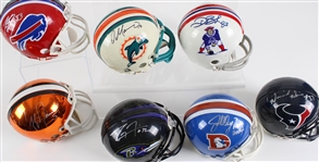NFL Signed Mini Helmet Collection w/ Tony Romo, Greg Jennings, AJ Hawk & more (JSA) (Lot of 52)