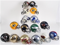 NFL Signed Mini Helmet Collection w/ Tony Romo, Greg Jennings, AJ Hawk & more (JSA) (Lot of 52)