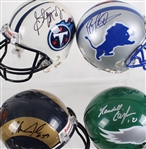 NFL Signed Mini Helmet Collection w/ Tony Romo, Greg Jennings, AJ Hawk & more (JSA) (Lot of 52)