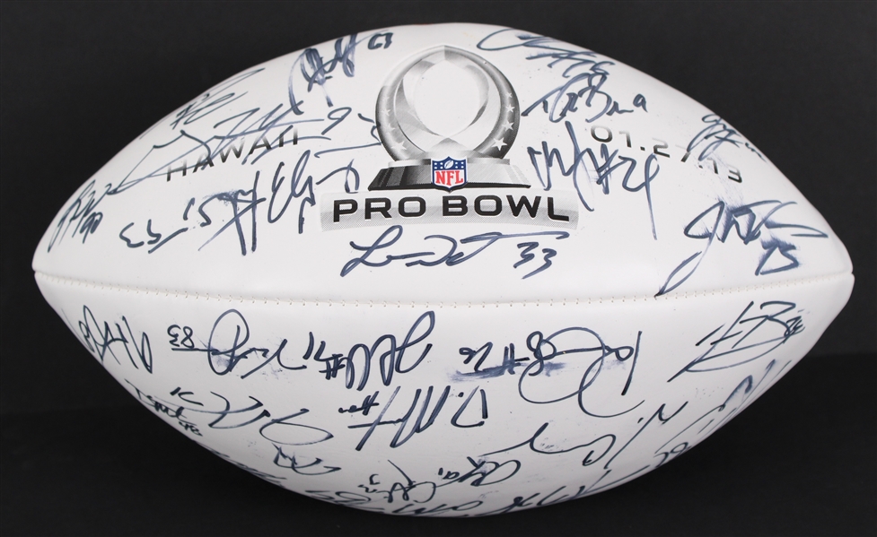2013 NFC Pro Bowlers Multi Signed ONFL Goodell Autograph Panel Football w/ 30 Signatures Including Drew Brees, Russell Wilson, Jared Allen & More (JSA / Pepper Burruss Collection)
