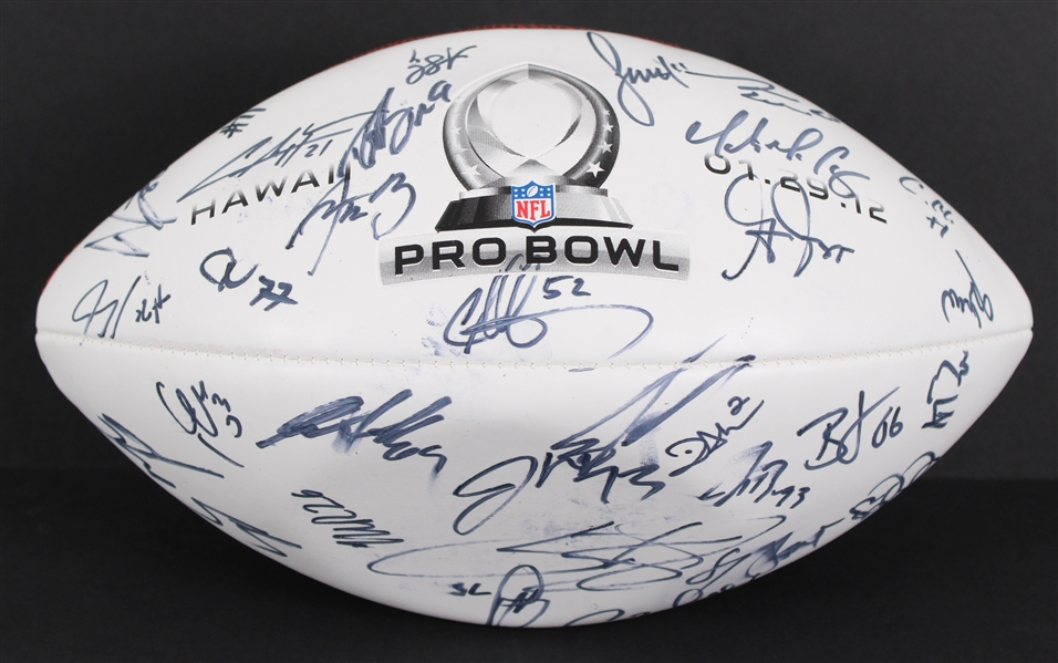 2012 NFC Pro Bowlers Multi Signed ONFL Goodell Autograph Panel Football w/ 30 Signatures Including Aaron Rodgers, Drew Brees, Charles Woodson & More (JSA / Pepper Burruss Collection)