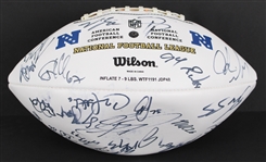 2012 NFC Pro Bowlers Multi Signed ONFL Goodell Autograph Panel Football w/ 30 Signatures Including Aaron Rodgers, Drew Brees, Charles Woodson & More (JSA / Pepper Burruss Collection)