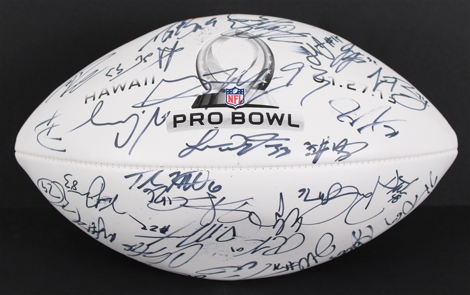 2013 NFC Pro Bowlers Multi Signed ONFL Goodell Autograph Panel Football w/ 30 Signatures Including Drew Brees, Adrian Peterson, Julio Jones & More (JSA / Pepper Burruss Collection)