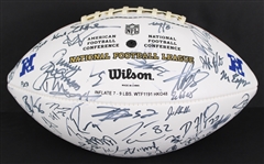 2008 NFC Pro Bowlers Multi Signed ONFL Goodell Autograph Panel Football w/ 50 Signatures Including Tony Romo, Devin Hester, Patrick Willis, Adrian Peterson & More (JSA / Pepper Burruss Collection)