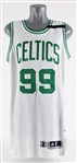 2017 Jae Crowder Boston Celtics Playoffs Game Worn Home Jersey w/ Chyna Thomas Memorial Band (MEARS A10)