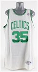1992 Reggie Lewis Boston Celtics Game Worn Home Jersey (MEARS A5)