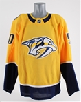 2022 Cameron Hausinger Nashville Predators Preseason Jersey (MEARS LOA)