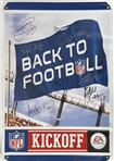 2011-12 Green Bay Packers Multi Signed 30" x 43" Back To Football NFL Kickoff Banner w/ 8 Signatures Including Aaron Rodgers, Clay Matthews, Donald Driver & More (JSA / Pepper Burruss Collection)