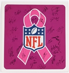 2010-11 Green Bay Packers Multi Signed 22" x 23" Breast Cancer Awareness Ribbon Display w/ 28 Signatures Including Aaron Rodgers, Charles Woodson, Nick Collins & More (JSA / Pepper Burruss Collection)