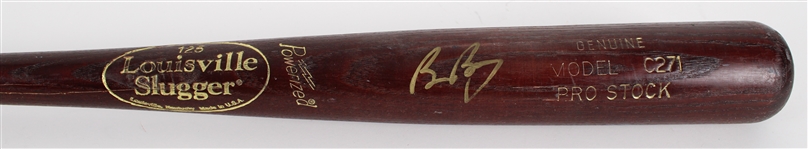 2010s Bruce Bochy San Francisco Giants Signed Louisville Slugger Professional Model Bat (JSA)