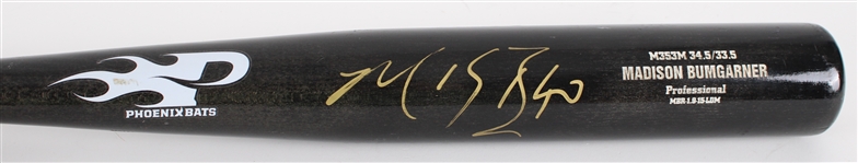 2015 Madison Bumgarner San Francisco Giants Signed Phoenix Bats Professional Model Game Used Bat (MEARS LOA / JSA)