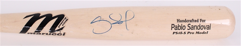 2012 Pablo Sandoval San Francisco Giants Signed Marucci Professional Model Bat (MEARS LOA / MLB Hologram / PSA)