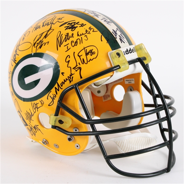 1993 Green Bay Packers Team Signed Professional Model Helmet w/ 40 Signatures Including Reggie White, Brett Favre, LeRoy Butler & More (JSA / Pepper Burruss Collection)