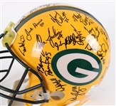 1993 Green Bay Packers Team Signed Professional Model Helmet w/ 40 Signatures Including Reggie White, Brett Favre, LeRoy Butler & More (JSA / Pepper Burruss Collection)