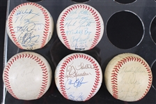 1962-99 Pittsburgh Pirates & Milwaukee Brewers Team Signed Baseballs - Lot of 5