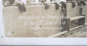 1912 (June 8th) Washington vs Philadelphia 13x41 Framed Photo by GV Buck George McBride Collection