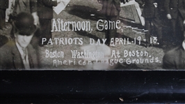 1910 (April 19th) Boston Red Sox vs Washington Senators Patriot's Day 12.5 x 73 Framed Photo (George McBride Collection)