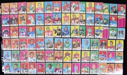 1969 Topps Football Trading Cards Complete Set of 263 Cards w/ Both Checklist #132 Variations