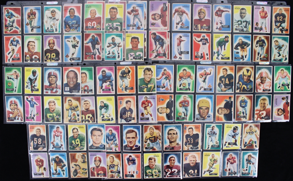 1955 Bowman Football Trading Cards Complete Set of 160 Cards