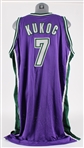2004-05 Toni Kukoc Milwaukee Bucks Game Worn Road Jersey (MEARS A10)