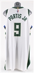 2021-22 Bobby Portis Jr. Milwaukee Bucks Game Worn Association Edition Jersey (MEARS A10)