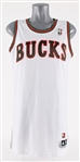 2010-11 Milwaukee Bucks Hardwood Classics Blank Throwback Jersey Shell (MEARS LOA)