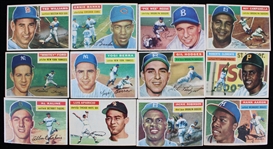 1956 Topps Baseball Trading Cards Partial Set w/ 292 of 340 Cards