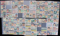 1956 Topps Baseball Trading Cards Partial Set w/ 292 of 340 Cards