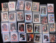 1980s-2020s Basketball Trading Card Collection - Lot of 350 w/ Michael Jordan, Mark Jackson Melendez Brothers Card, Magic Johnson, Giannis Antetokounmpo & More