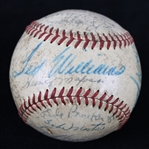 1948 Boston Red Sox Philadelphia Athletics Teams Signed Baseball w/ 25 Signatures Including Ted Williams, Johnny Pesky, Dom DiMaggio & More (JSA)