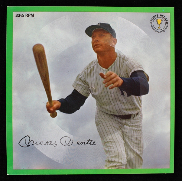 1962 Mickey Mantle New York Yankees Sports Record 33 1/3 