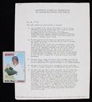 1955 Willie Mays (d.2024) New York Giants Signed "Greatest Sports Thrill" Radio Program Contract  (JSA)