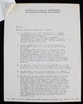 1955 Phil Rizzuto (d.2007) New York Yankees Signed "Greatest Sports Thrill" Radio Program Contract  (JSA)