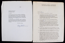 1956 Larry "Yogi" Berra (d.2015) New York Yankees Signed "Greatest Sports Thrill" Radio Program Contract  (JSA)