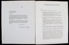 1956 Robert Cousy Boston Celtics Signed "Greatest Sports Thrill" Radio Program Contract (JSA)