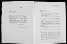 1956 Edward "Whitey" Ford New York Yankees Signed "Greatest Sports Thrill" Radio Program Contract (JSA)