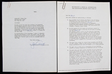 1955 Joe Adcock Milwaukee Braves Signed "Greatest Sports Thrill" Radio Program Contract (JSA)