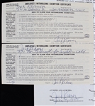 1955 Jack Kramer Professional Tennis Player Signed Greatest Sports Thrill Radio Program Contract (JSA)