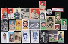 1880s-1950s Baseball Trading Card Collection - Lot of 24 w/ Tobacco Cards, Bowman Cards & More