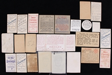 1880's-1950's Baseball Trading Card Collection - Lot of 24 w/ Tobacco Cards, Bowman Cards & More