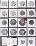 1900's-30's Baseball Player Coins & Pinback Buttons - Lot of 21 w/ Jimmy Foxx, George Pipgras, Frankie Frisch, Hal Chase & More