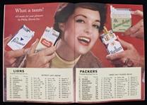 1958 Green Bay Packers Detroit Lions City Stadium Game Program