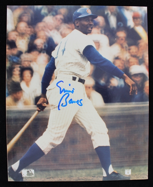 2000s Ernie Banks Chicago Cubs Signed 8" x 10" Photo (JSA)