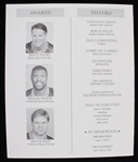 1995 Green Bay Packers Multi Signed Hall of Fame Induction Banquet Program w/ 4 Signatures Including Chester Marcol, Dave Robinson, John Martinkovic & Pete Tinsley (JSA)