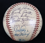 1949 World Series Champion New York Yankees Team Signed OAL Harridge Baseball w/ 25 Signatures Including Joe DiMaggio, Early Larry Berra Auto, Casey Stengel, Phil Rizzuto & More (JSA)