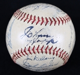 1952 Detroit Tigers Team Signed OAL Harridge Baseball w/ 25 Signatures Including & More (JSA)