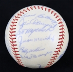 1962 National League All Stars Team Signed ONL Giles Baseball w/ 24 Signatures Including Willie Mays, Hank Aaron, Roberto Clemente, Stan Musial, Ernie Banks, Bob Gibson & More (JSA)