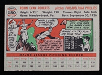 1956 Robin Roberts Philadelphia Phillies Signed Topps #180 Baseball Trading Card (JSA)