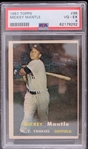 1957 Mickey Mantle New York Yankees Topps #95 Baseball Trading Card (PSA Slabbed VG-EX 4)
